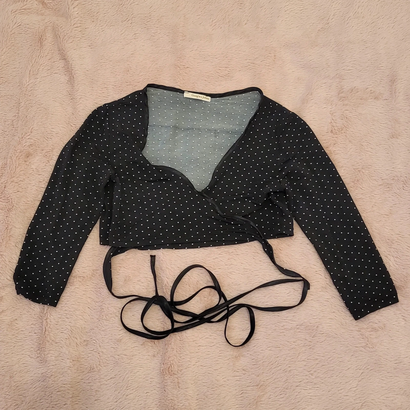 Polka dot 3/4 sleeve bolero – photo 3